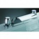 Chrome Finish Waterfall Bathroom Sink Tap (Widespread)