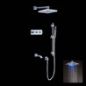 Shower Tap Contemporary LED / Rain Shower / Handshower Included Brass Chrome