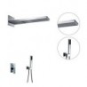 Shower Tap Contemporary Handshower Included / Rain Shower Brass Chrome